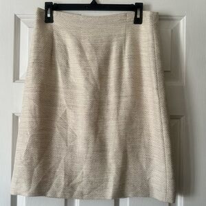 ANTONIO MELANI Cream Pencil Skirt